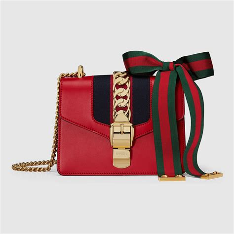 gucci sylvie mini chain bag red|Gucci Pre.